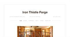 Desktop Screenshot of ironthistleforge.com