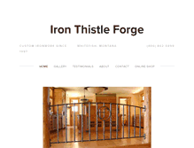 Tablet Screenshot of ironthistleforge.com